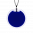 29387 - Pendentif en verre soufflé - Cachou Medium Milk - Bleu Foncé