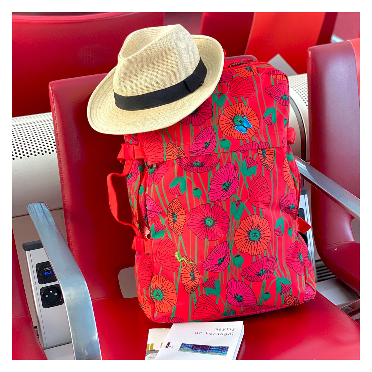 Cabin bag Explorer Coquelicots Pylones