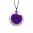 29449 - Colgantes de vidrio soplado - Cachou Mini Billes - Violet