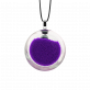 29449 - Pendentif en verre soufflé - Cachou Mini Billes - Violet