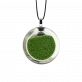 29449 - Pendentif en verre soufflé - Cachou Mini Billes - Vert