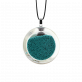 29449 - Pendentif en verre soufflé - Cachou Mini Billes - Turquoise