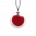 29449 - Pendentif en verre soufflé - Cachou Mini Billes - Rouge