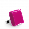 Glass ring - Carré Medium Milk