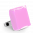 28708 - Anillo de vidrio soplado - Carré Giga Milk - Bubble Gum