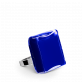 28746 - Bague en verre soufflée - Carré Mini Milk - Bleu Foncé