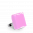28746 - Bague en verre soufflée - Carré Mini Milk - Bubble Gum