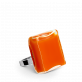 28746 - Glass ring - Carré Mini Milk - Orange