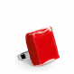 28746 - Bague en verre soufflée - Carré Mini Milk - Rouge clair