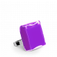 28746 - Bague en verre soufflée - Carré Mini Milk - Violet