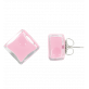 29101 - Stud earrings - Carré Milk - Bubble Gum