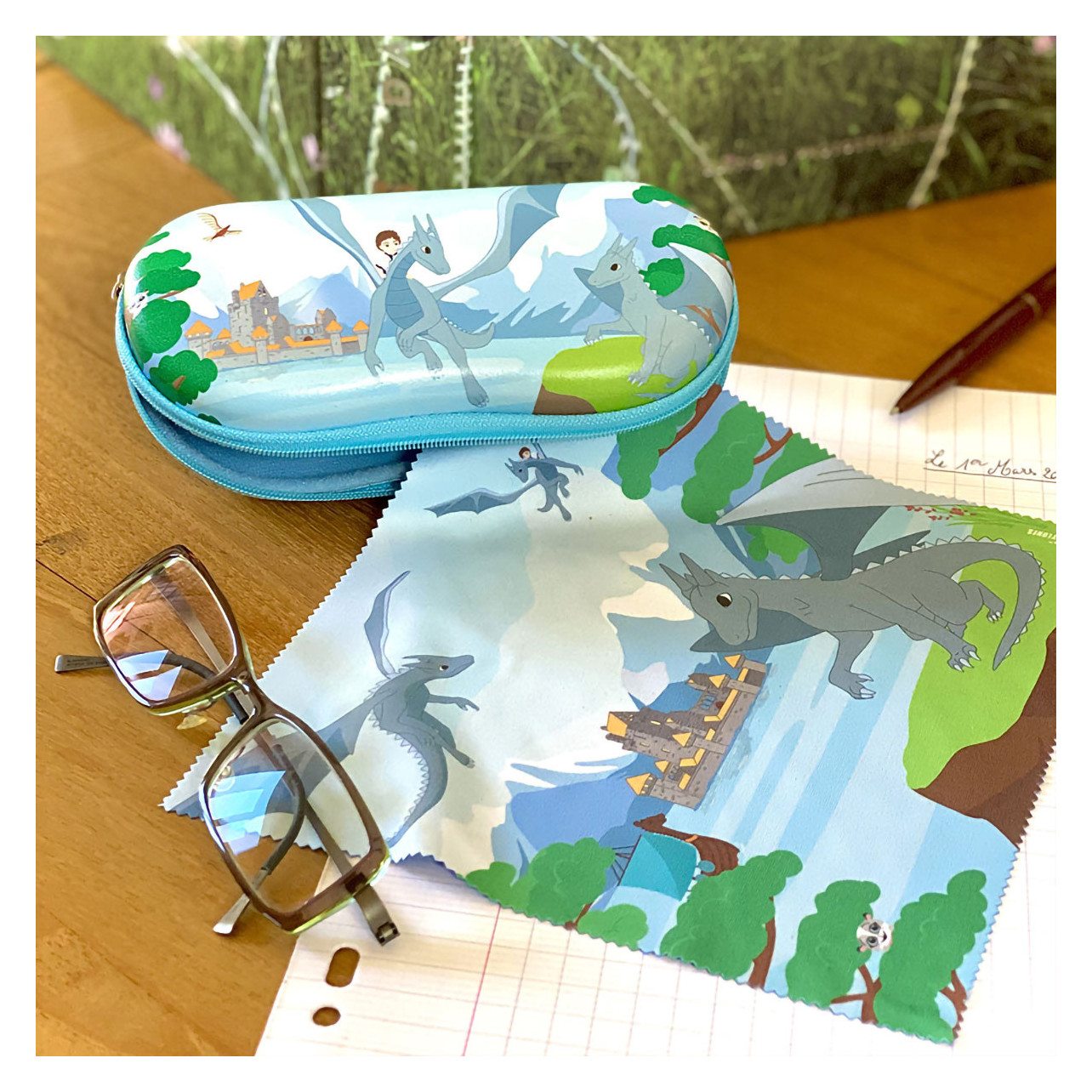 Etui / boîte à lunettes rigide - Voyage - Blue Palette - Pylones