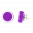 29169 - Boucles d\'oreilles clou en verre soufflées - Cachou Milk - Violet