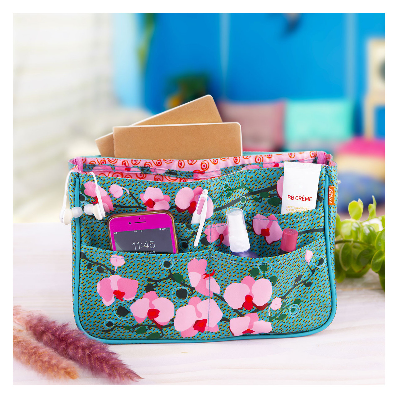 Organisateur de sac Bag in Bag Orchid Blue Pylones