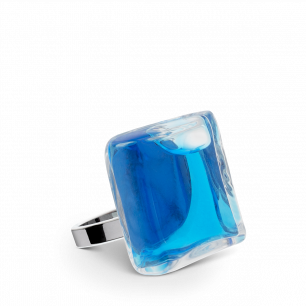 Glass ring - Carré Mini Transparent