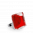 28862 - Bague en verre soufflée - Carré Mini Transparent - Rouge