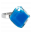 30710 - Anello in vetro - Losange Nano Milk - Bleu roi