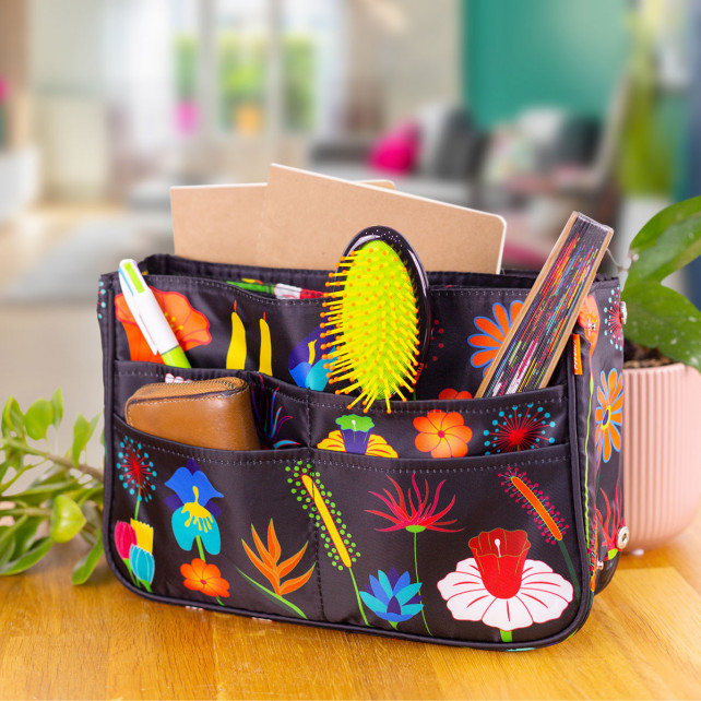 Organisateur de sac Bag in Bag Jardin Fleuri Pylones