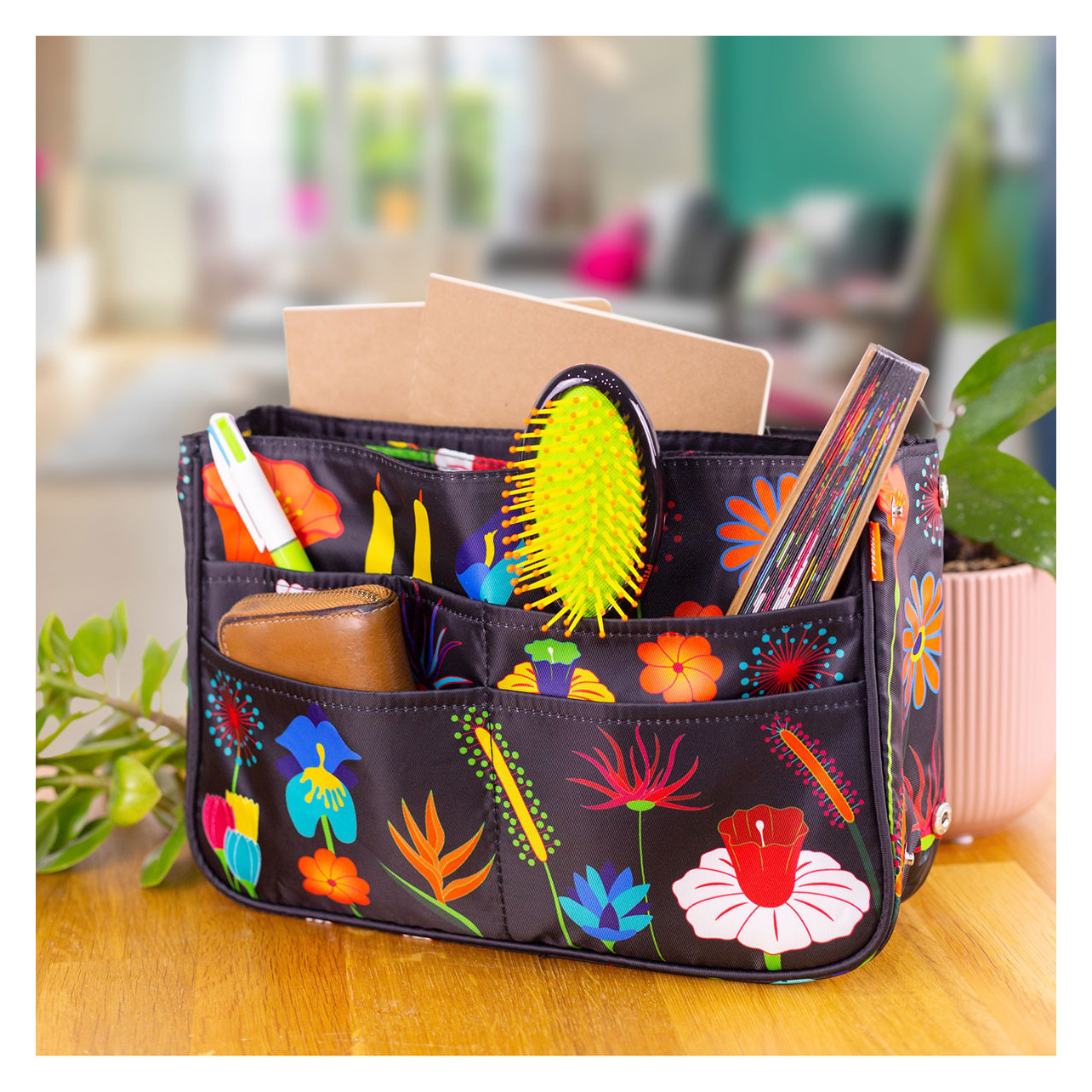 Handtaschen-Organizer - Bag in Bag - Jardin Fleuri - Pylones