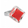 Glass ring - Losange Nano Billes