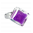 30730 - Glasring - Losange Nano Billes - Violet