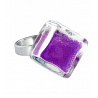 Glass ring - Losange Nano Billes