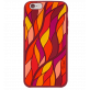 30525 - ihone 6 flexible case - Tropical Leaf - Rouge