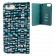 32390 - Flap cover/wallet case for iPhone 6, 6S, 7, 8, SE 2022  - Iwallet - Vitrail Bleu