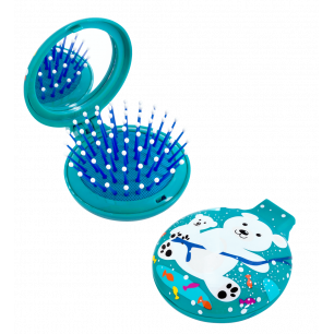 2 in 1 hairbrush and mirror - Lady Retro
