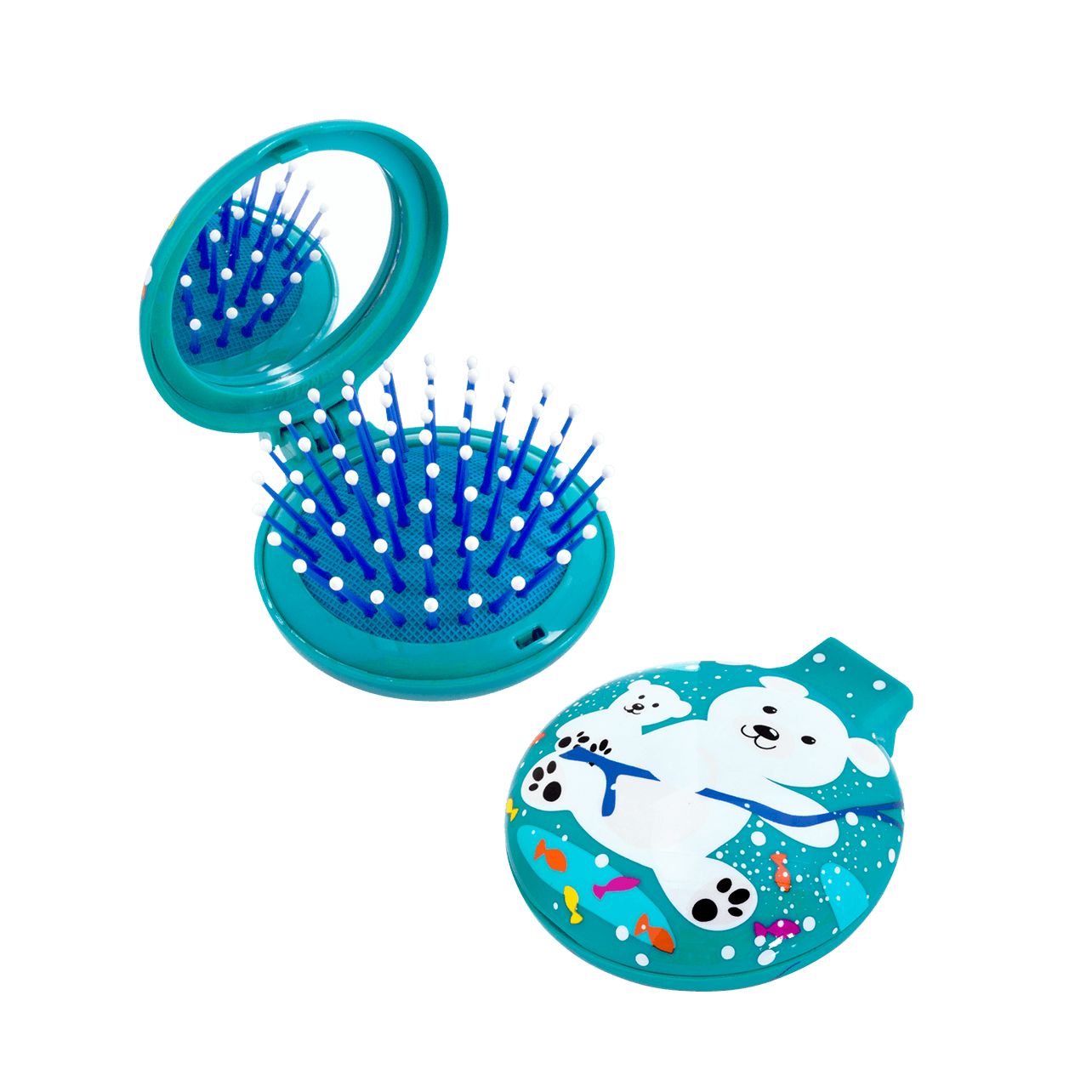 Lot De 2 Brosses à Cheveux Et Miroir Ancien - Style Rétro - Neuf - Fabriqué En France