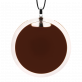 29369 - Pendentif en verre soufflé - Cachou Giga Milk - Chocolat