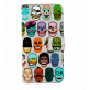32390 - Flap cover/wallet case for iPhone 6, 6S, 7, 8, SE 2022  - Iwallet - Skull 3