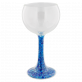 38449 - Seconda chance - Bicchiere in vetro soffiato - Tenue de soirée - Bleu