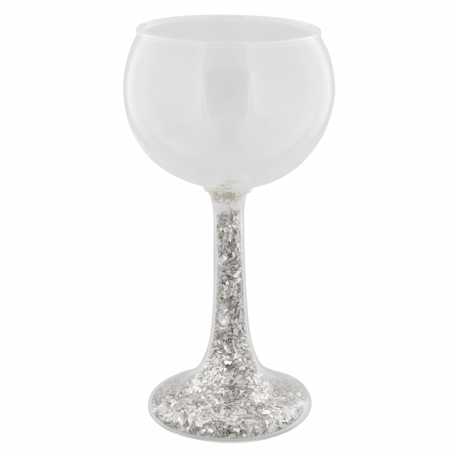 Seconda chance - Bicchiere in vetro soffiato - Tenue de soirée Paillettes