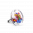 28836 - Anello in vetro - Cachou Mini Billes - Multicolore