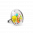 28836 - Bague en verre soufflée - Cachou Mini Billes - Perles Printemps