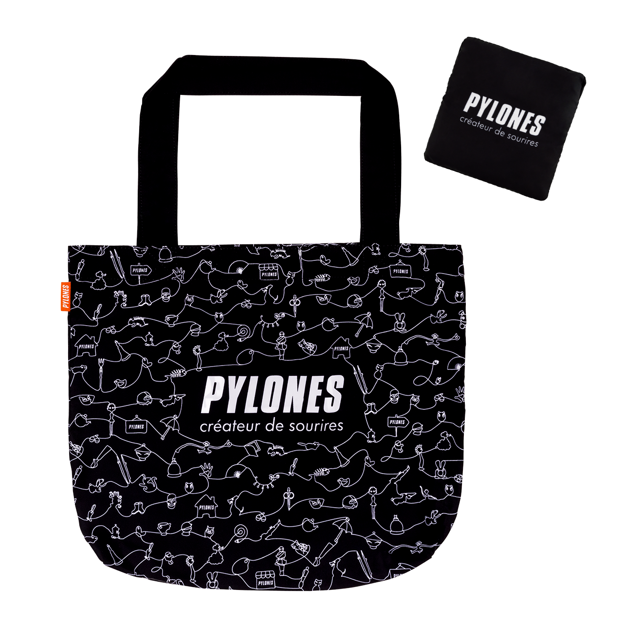 Shopping Bag 35 ans Pylones Shopping Black Pylones