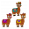 Set of 3 magnets - Happy
