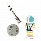 31023 - 3er-Set Magnete - Happy - Astronaute