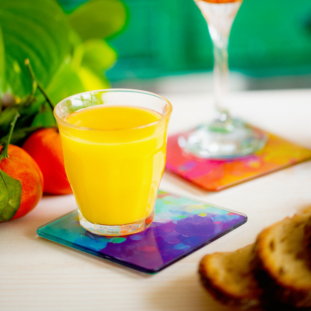 Set of 2 coasters Palette Sous verre Palette Pylones