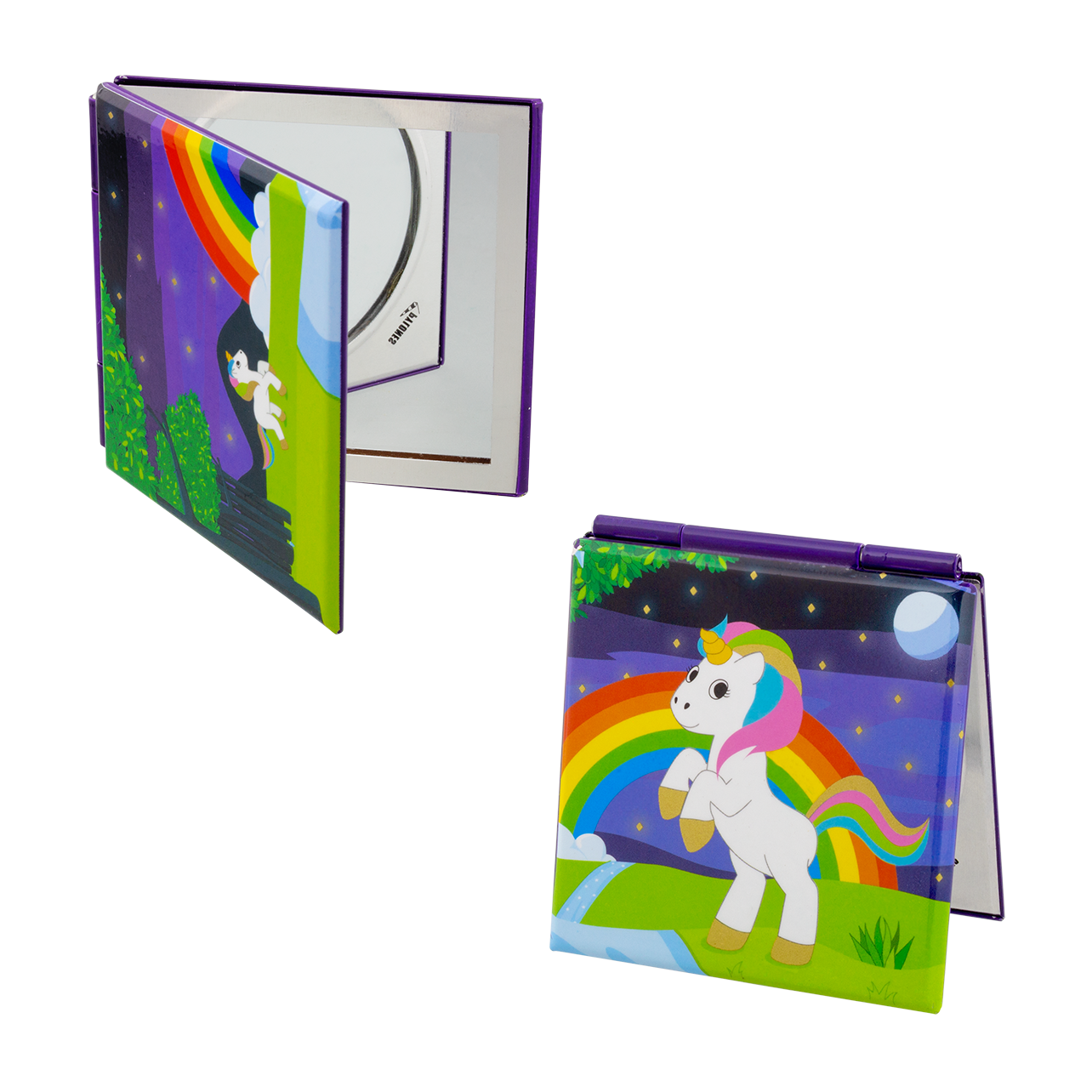 Pocket mirror Lady Look Unicorn Pylones