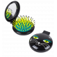 16958 - 2 in 1 hairbrush and mirror - Lady Retro - Black Cat