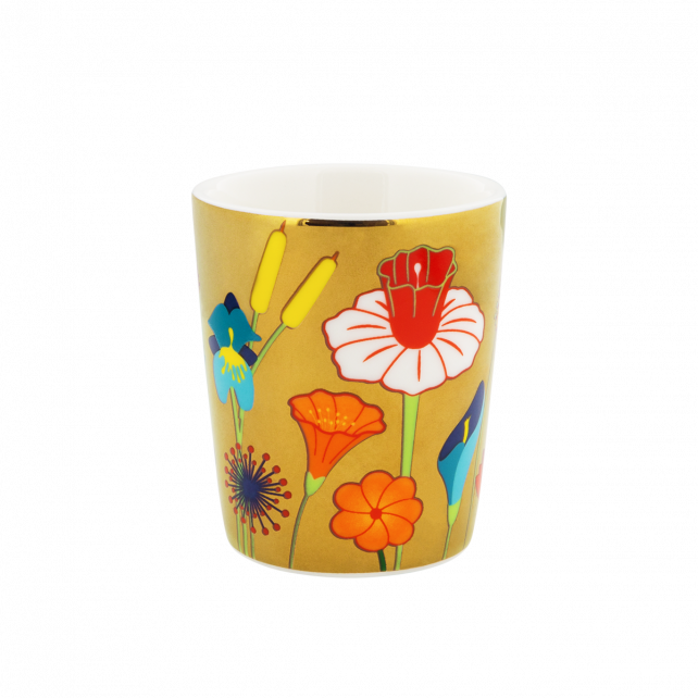 Espresso cup Tazzina Jardin Fleuri Gold Pylones