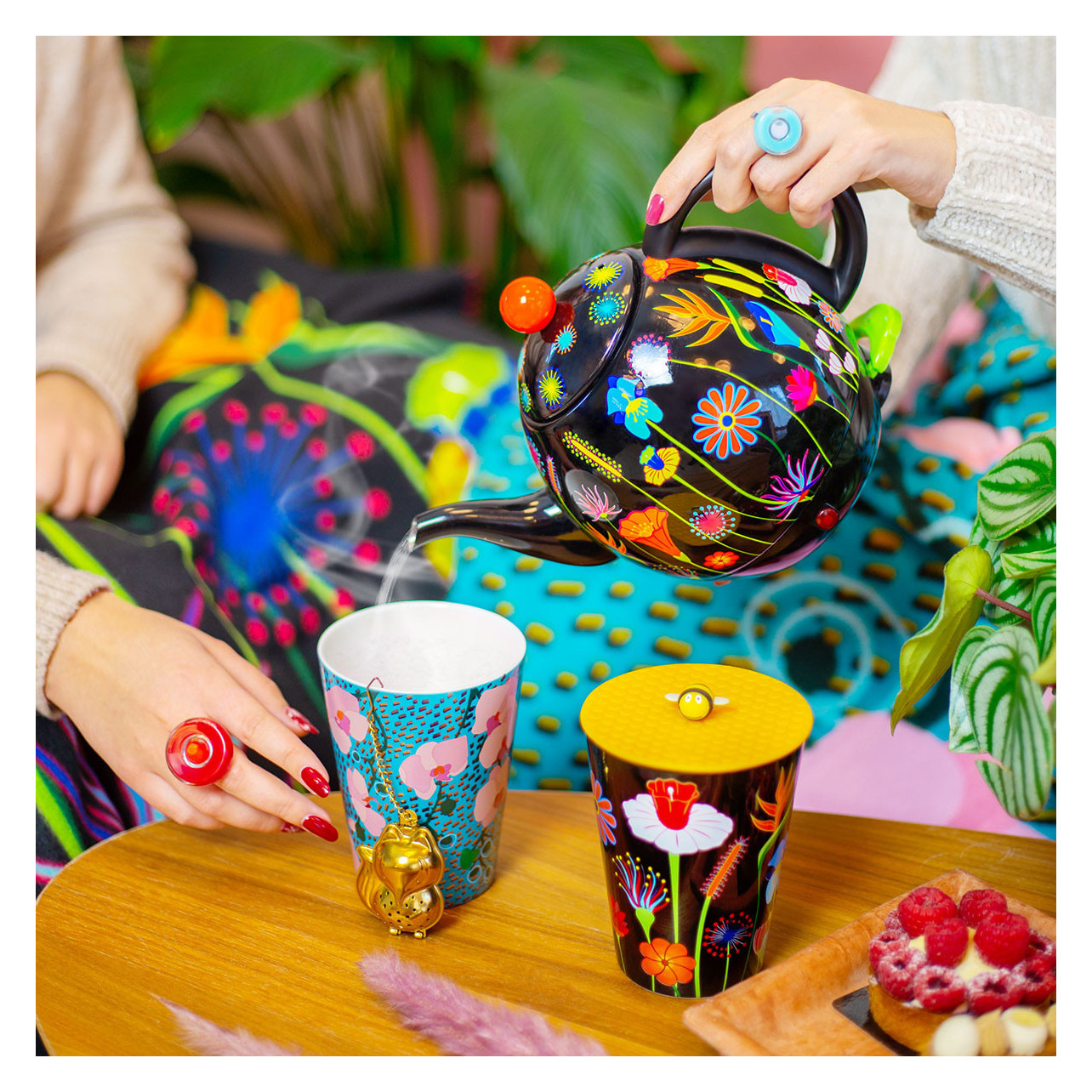 Electric kettle design Byzance Jardin Fleuri Pylones