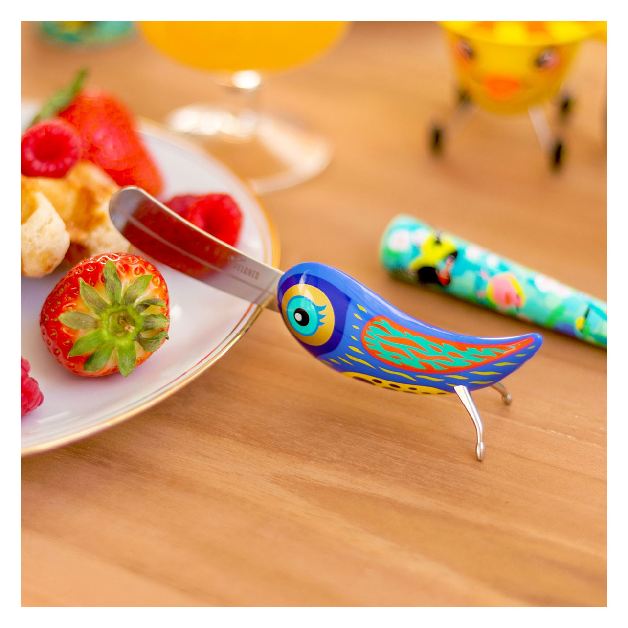 Butter knife original and design Fanfaron Blue 2 Pylones