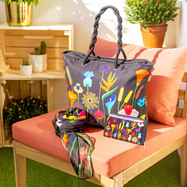 Sac cabas My Daily Bag 2 Jardin Fleuri Pylones