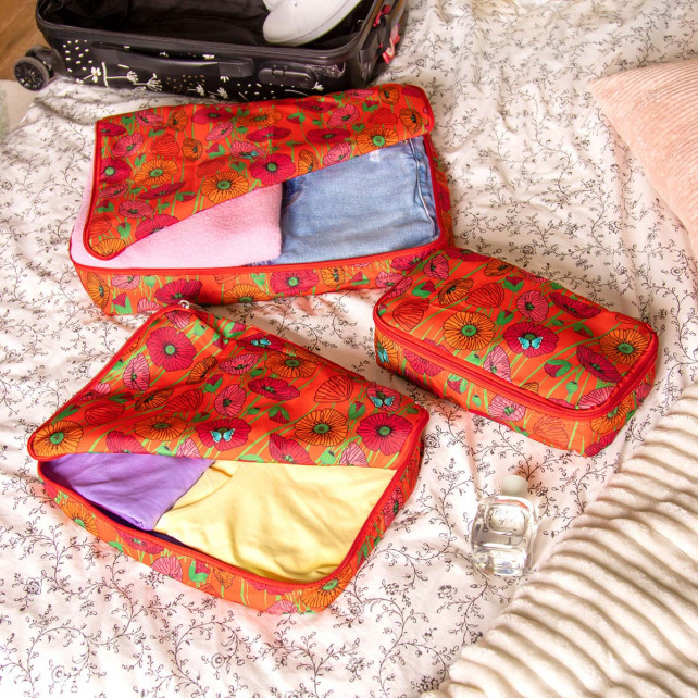 Organisateur de sac Bag in Bag Coquelicots Pylones