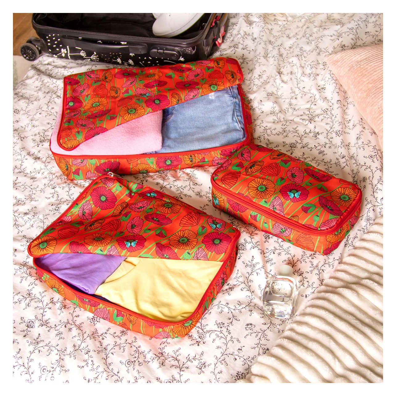 Organizer da borsetta - Bag in Bag - Coquelicots