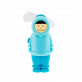 38828 - Ventilateur de poche rechargeable - Inuit 2 - Garçon Bleu