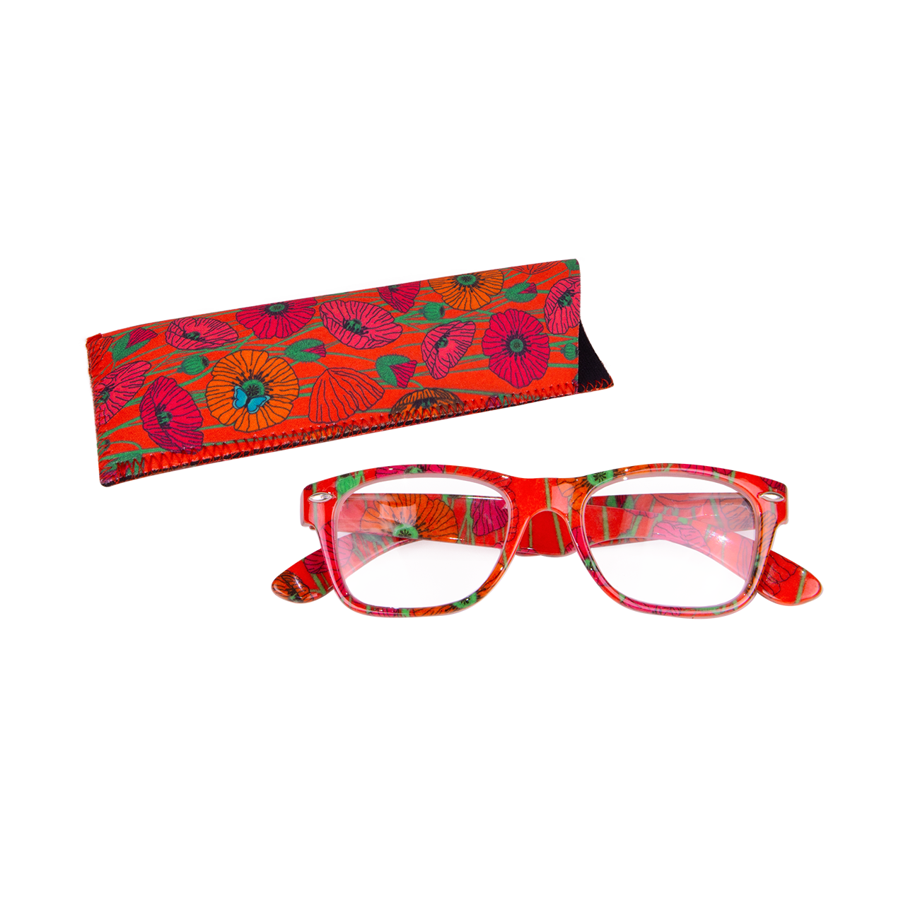 Glasses X4 Carrées 300 Coquelicots Pylones